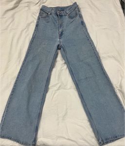 Wide Leg Light Wash Jeans