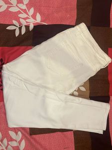 Skinny Fit Ankle White Denim Jean