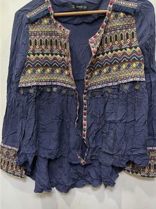 Boho Embroidered Top