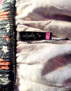 Black Printed Shorts (Women)