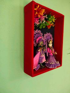 Krishna &amp; Radha Clay Figurines