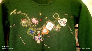 Girls' Green Long Sleeve Top