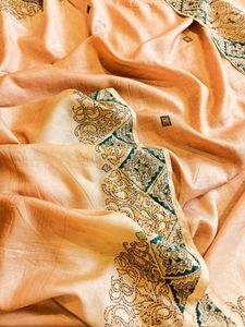 Golden Kantha ✨️ Pure Silk Saree