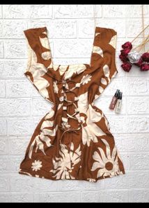 Floral Print short kurti