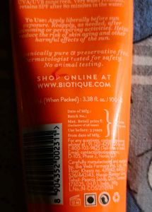 Biotique Sunscreen
