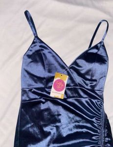 Navy Blue Korean Bodycon Dress