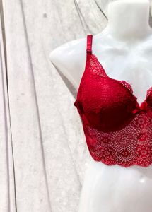 1011. Red Lace Bralette
