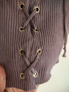 Purple Wine Like Shade Bust Cut Top