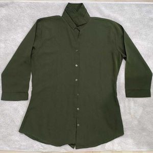 Olive Green Button-Down Shirt That You Want🤗