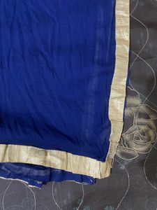 Its Mango Yellow Colour With Blue Dupatta