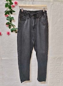 Zudio Gray High-Waisted Jeans