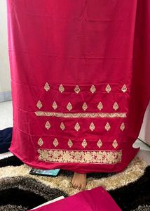 Unstitched Fabric Cut Piece With Embroidery