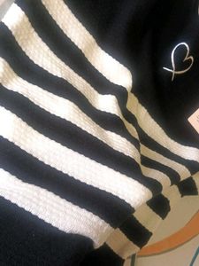 Striped Knit Top