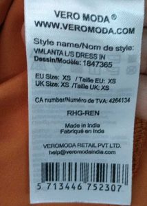 Vero Moda Formal Elegant Brown Dress