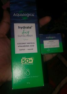 New Acqualogica Sunscreen And Moisturizer