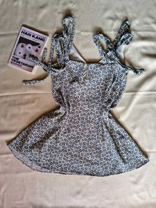 ZARA Trafaluc Spring Time Floral Mini Slip Dress.