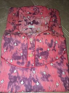 i sale nighty cotton & tericoat material night