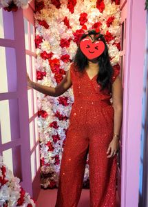 Sparkling Red Jumpsuit
