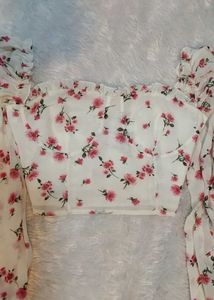 Floral corset top