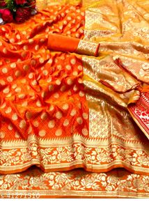 2 Combo Banarasi Slik Saree