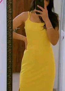 Yellow Bodycon Dress