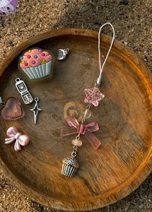 Pink Phone Charm (Cupcake)