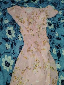 Floral Off-Shoulder Mini Dress