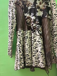 Unique Floral &amp; Brown Dress/Top