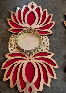 Lotus Diya 🪔 Rangoli Pair