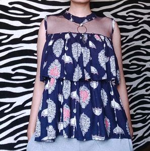 Tiered Print Tank Top