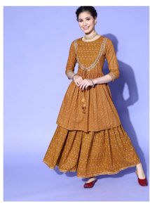 Indo Era Embllished Kurta Set With Dupatta