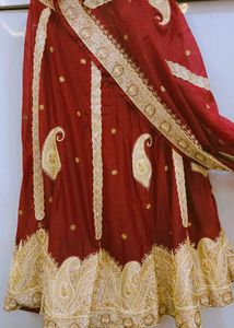 Wedding Heavy Bridal Lehnga - Maroon Color