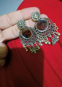 Oxidized Earring
