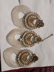 Kundan Earrings with Pearl Strands