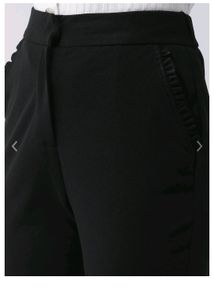 Kasually Women Mid Rise Black Trousers