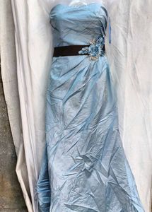 112311. Elegant Blue Party Dress