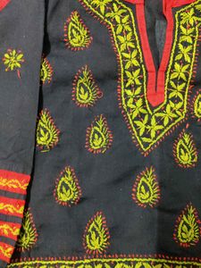 Chikinkari Kurta For Girls