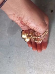 Golden Jhumka Earrings