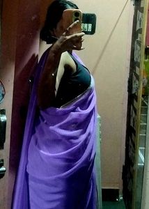 Purple Striped Saree💜💜💜💜💜💜