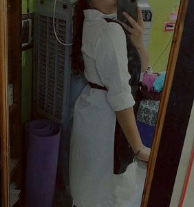 Two-Tone Shirt Dress