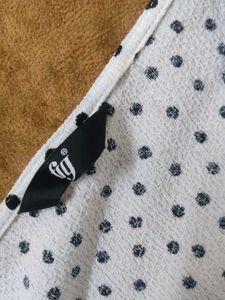 Polka Dot Peplum Top