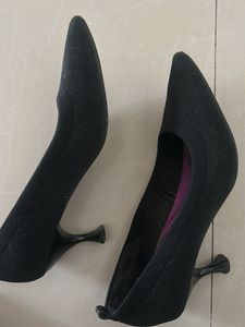 Chic Black Heels with 2 inch heel