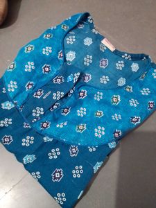 Cute Blue Printed Night Suit