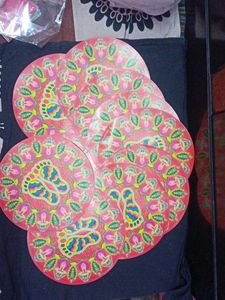 Pack Of 10 Sticker Rangoli For Deewali (Small)