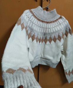 Cozy Korean Style Patterned Sweater