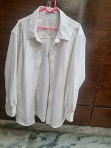 Smart Off White Heavy Fabric Shirt !