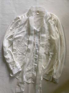 Elegant White Bow Blouse