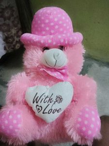 Pink Teddy Bear with Hat