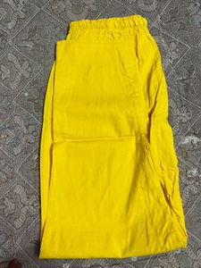 Elegant Yellow kurti set with organza duptta