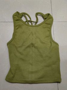 Lime Green Stylish Back Tee
